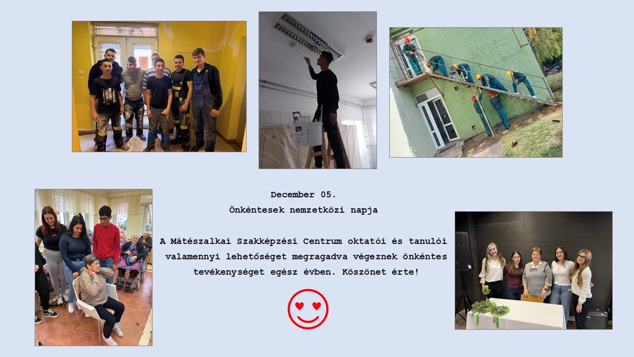 DECEMBER 05. ÖNKÉNTESEK NEMZETKÖZI NAPJA 🙏