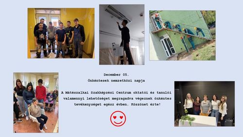 DECEMBER 05. ÖNKÉNTESEK NEMZETKÖZI NAPJA 🙏